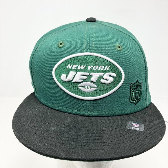 New Era 59‎ New York Jets Hat Cap Snapback Adjustable Green Logo NFL Football - Picture 1 of 4